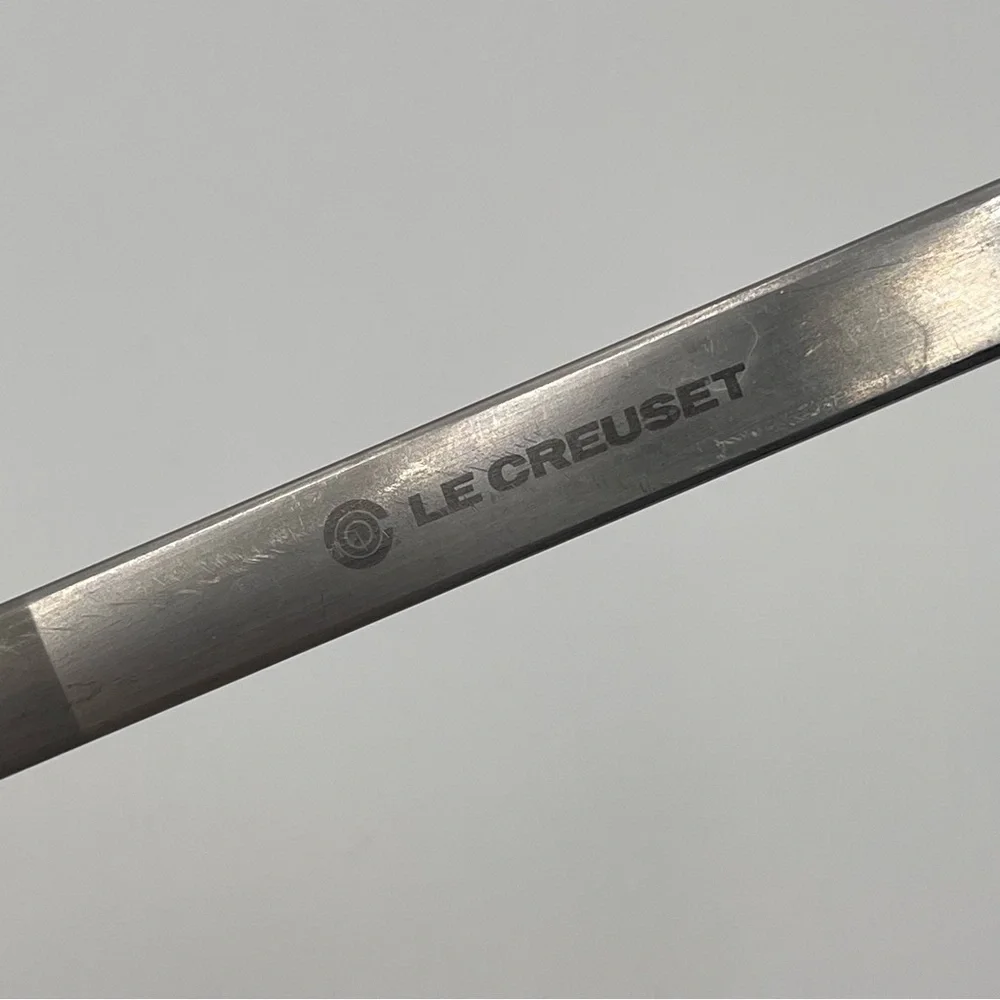 LE CREUSET Stainless Steel Slotted Large Spatula Hanging Discontinued - Picture 2 of 6